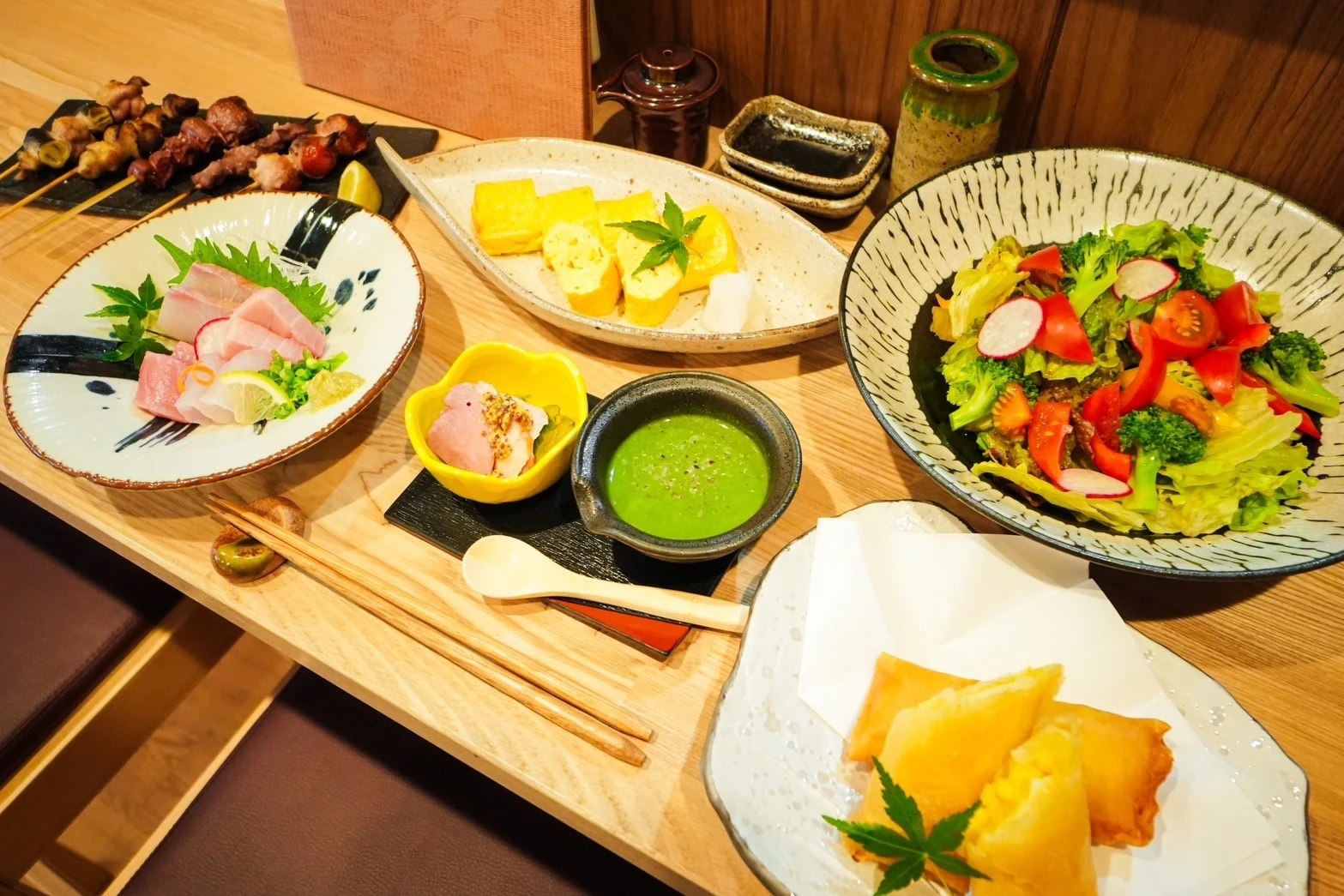 旬の食材を使った料理の数々